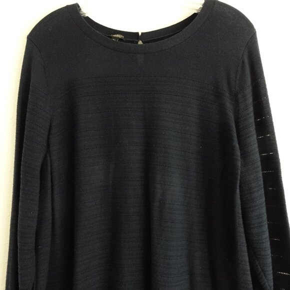 Talbots Tunic Top Women's Petite Plus Size 3X Blue 3/4 Sleeve Stretch - Picture 2 of 10